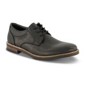 Heren leren schoenen Rieker , Black , Heren