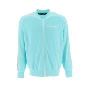 Lichte Chenille Bomber Track Jas Palm Angels , Blue , Heren