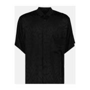 Zijden Oversized Shirt Saint Laurent , Black , Heren