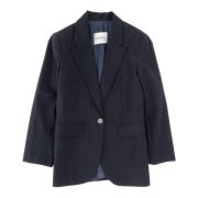 Veelzijdige Pinstripe Blazer Ottod'Ame , Blue , Dames