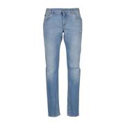 Versleten straight leg jeans Dolce & Gabbana , Blue , Heren