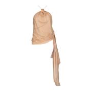 Asymmetrische Caraco met Bloemendetail Victoria Beckham , Beige , Dame...