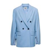 Blazerjas Msgm , Blue , Dames