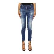 Cool Girl Katoenen Jeans Dsquared2 , Blue , Dames