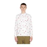 Flamingo Print Overhemd Human Made , White , Heren