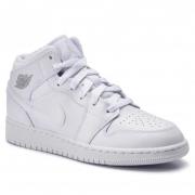 Mid GS Leren Sneakers Nike , White , Heren