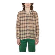 Katoenen Logo Shirt Rhude , Brown , Heren