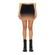 Gebreide Minirok Ottolinger , Black , Dames