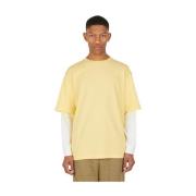 Gelaagd T-Shirt Wynn Hamlyn , Yellow , Heren