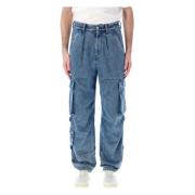 Lichtblauwe Cargo Denim Jeans Isabel Marant , Blue , Heren