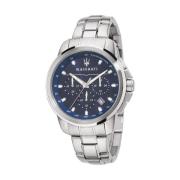 Heren RVS Armband Horloge Maserati , Gray , Heren