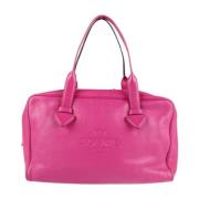 Pre-owned Leather handbags Loewe Pre-owned , Pink , Dames