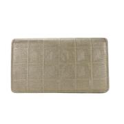 Pre-owned Fabric wallets Chanel Vintage , Yellow , Dames