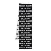 Zwart Intarsia-gebreide wollen sjaal Balenciaga , Black , Dames