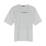 Katoenen Logo T-Shirt Dolce & Gabbana , White , Heren