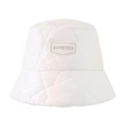 Crème Gewatteerde Bucket Hoed Duvetica , White , Unisex