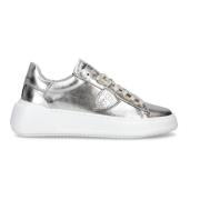 Zilveren Glamour Sneakers Philippe Model , Gray , Dames