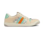 Poedersneakers met Hak en Platform Gucci , Pink , Dames