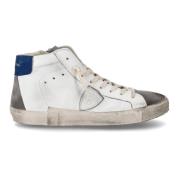 Witte Grijze Leren Prsx Sneakers Philippe Model , White , Heren