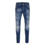 Super Twinky Katoenen Jeans Dsquared2 , Blue , Heren