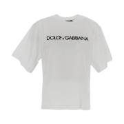 Katoenen T-shirt Dolce & Gabbana , White , Dames