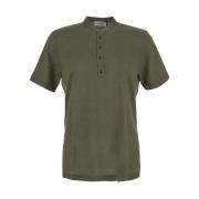 Linnen T-Shirt Lardini , Green , Heren