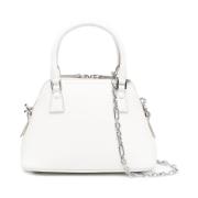 Klassieke Micro Tas in Wit Leer Maison Margiela , White , Dames