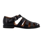 Leren Sandalen met Enkelband Church's , Black , Heren