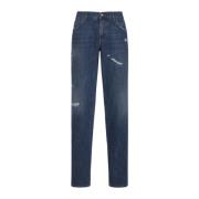 Slim-Fit Jeans Upgrade Collectie Dolce & Gabbana , Blue , Heren