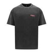 Katoenen T-Shirt met Logo Print Represent , Gray , Heren
