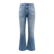 Katoenen jeans met achterlogo patch Haikure , Blue , Heren