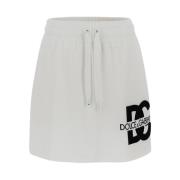 Katoenen Shorts met Zijzakken Dolce & Gabbana , White , Dames