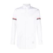 Witte RWB Gestreepte Mouw Overhemd Thom Browne , White , Heren