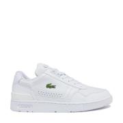 Leren T-Clip Sneakers Lacoste , White , Heren