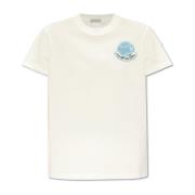 T-shirt met logo Moncler , White , Dames