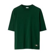 Katoenen T-Shirt Burberry , Green , Heren