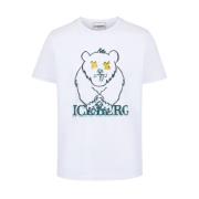 T-shirt met cartoonafbeeldingen Iceberg , White , Heren