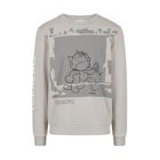 Sweatshirt met cartoonafbeelding Iceberg , Gray , Heren