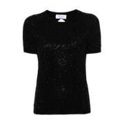Paricollo Zwarte Shirt Blumarine , Black , Dames
