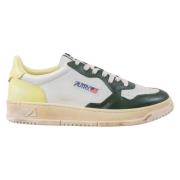 Vintage Leren Sneakers in Opvallende Kleuren Autry , Multicolor , Here...