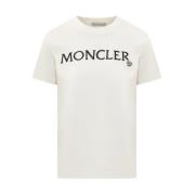 T-shirt en Polo Collectie Moncler , White , Dames