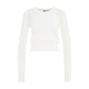 Witte T-Shirts Polos voor Dames Pinko , White , Dames