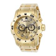 Pro Diver Scuba 0074 Heren Quartz Horloge Invicta Watches , Yellow , H...