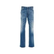 Blauwe Ss24 Heren Jeans Dsquared2 , Blue , Heren