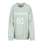 Y4Sp10 Sweatshirt Semicouture , Green , Dames