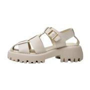 Posey Fishermann Sandalen Shoe the Bear , White , Dames