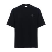 Zwart Katoenen Oversized T-Shirt Maison Kitsuné , Black , Heren