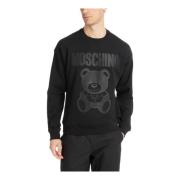 Logo Teddy Bear Sweatshirt Moschino , Black , Heren