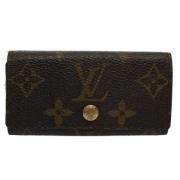 Pre-owned Canvas key-holders Louis Vuitton Vintage , Brown , Dames