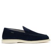 Blauwe H616 Suède Mocassin Hogan , Blue , Heren